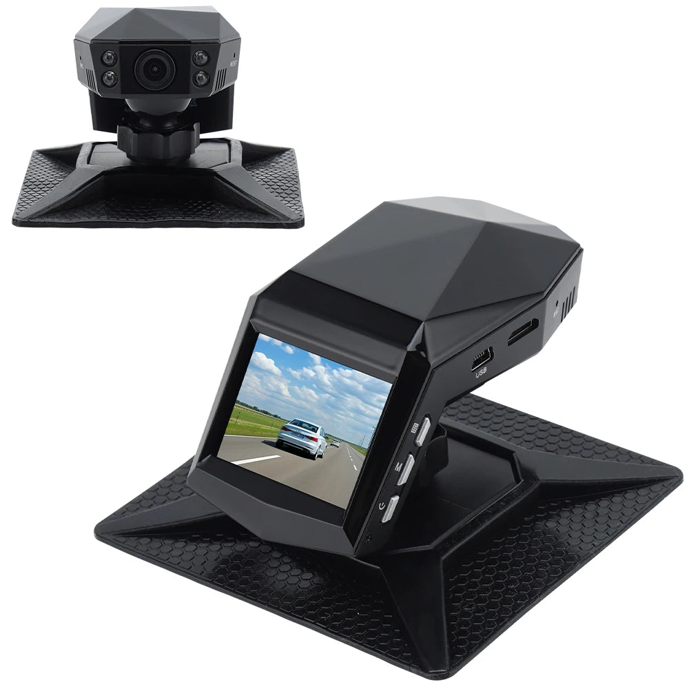 4K HD Car DVR Dashcam Vehicle Recorder 1080P Video 170 Angle Niht Zpaxo Black None