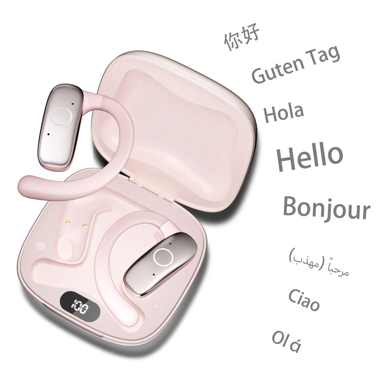 AI Smart Translation Headphones Sports Bluetooth Wireless Headset 114