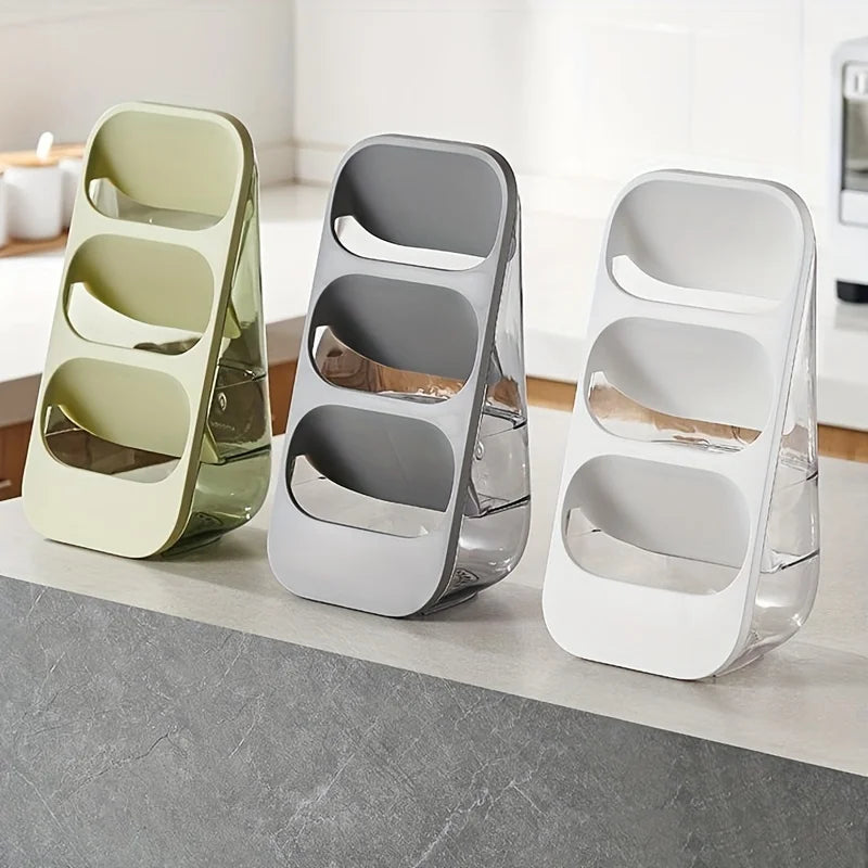 3-Tier Washable Chopstick Storage Rack Desktop Home Cage Organizer