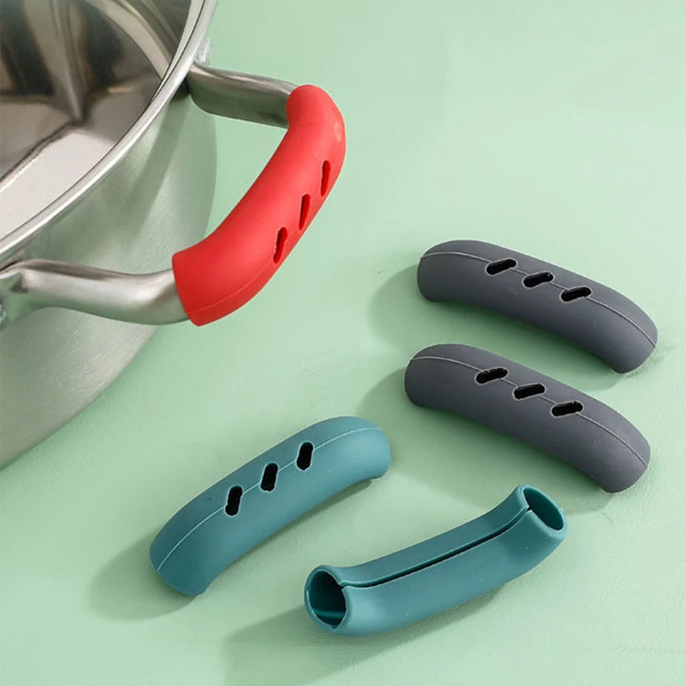 Silicone Pot Handle Covers – Heat-Resistant Anti-Slip 2-Pack Pot Handle Cover Zpaxo