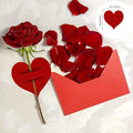 10pcs Heart-shaped Knife And Fork Covers, Valentine's Day And Birthday Party Decoration Items, Home Tabletop Ornaments Zpaxo Default Title