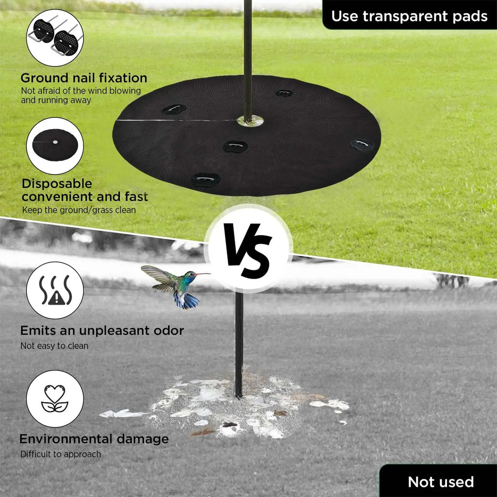 Bird Food Catcher for Pole 2 Pieces Water Permeable Food Stays Bird Feeding Mat for Family Friends Enthusiast Outdoor Garden Zpaxo