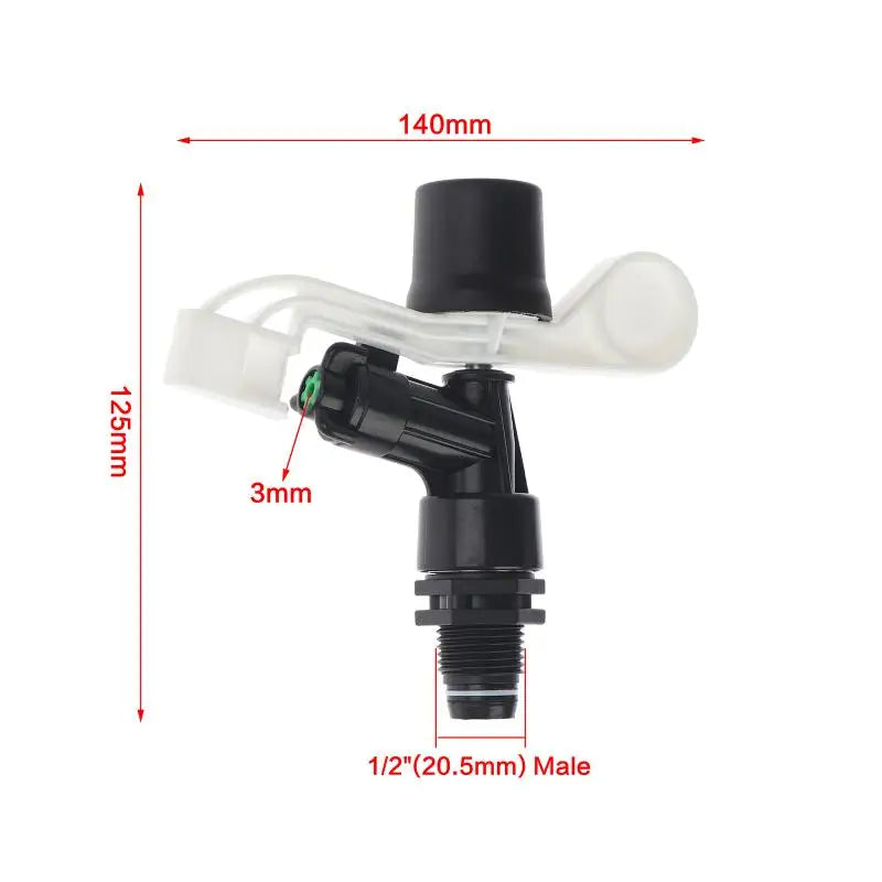 2 Inch Male Thread Rotary Sprinkler Nozzle 360 Degree Rotating Head for Outdoor Garden Lawn Irrigation Zpaxo