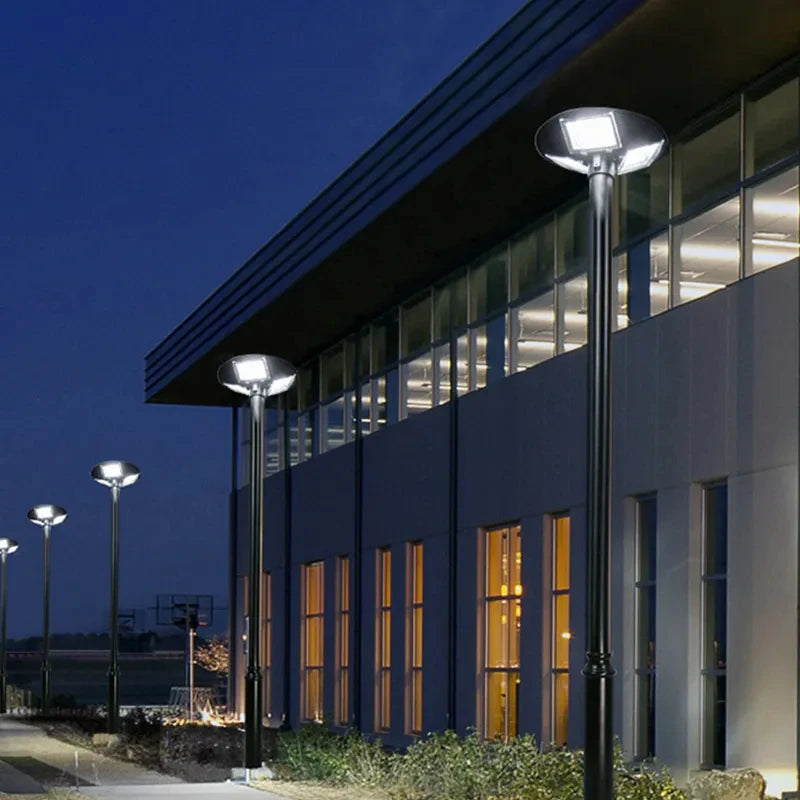 Solar Street Light 300W 400W 500W Waterproof Yard Lamp PIR Motion Sensor Garden Outdoor UFO Lighting with Remote Zpaxo