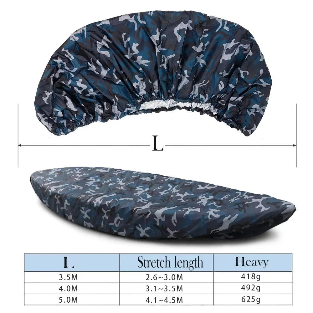 1/2PCS Professional Kayak Cover FOR 3.1-6 m Canoe Boat Durable Waterproof UV Resistant Dust Storage Cover Shield Kayak Accessori Zpaxo
