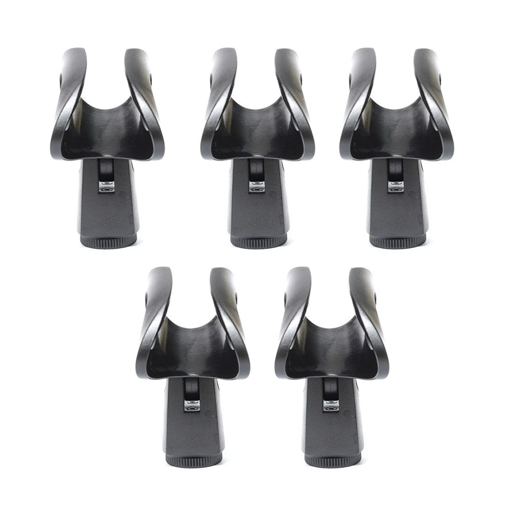 Black Universal Plastic Flexible Microphone Clip Holder Mount Mic