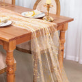 10 13FT Luxury Gold Foil Table Runner Glitter Metallic Party Decor