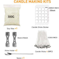 300g Soy Candle Making Kit – DIY Wax, Wicks & Stickers Candle Making Kit Zpaxo SET 1