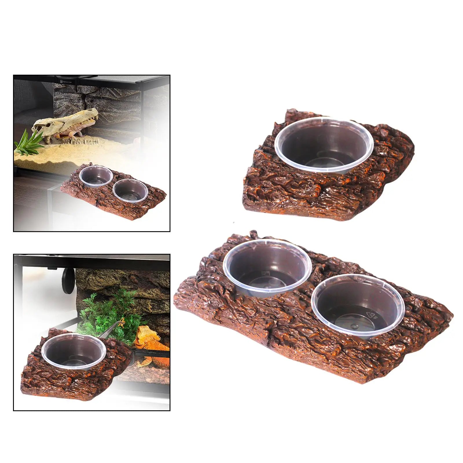 Amphibians Feeding Other Pets Supplies Feeder Dish Reptile Food Water Zpaxo