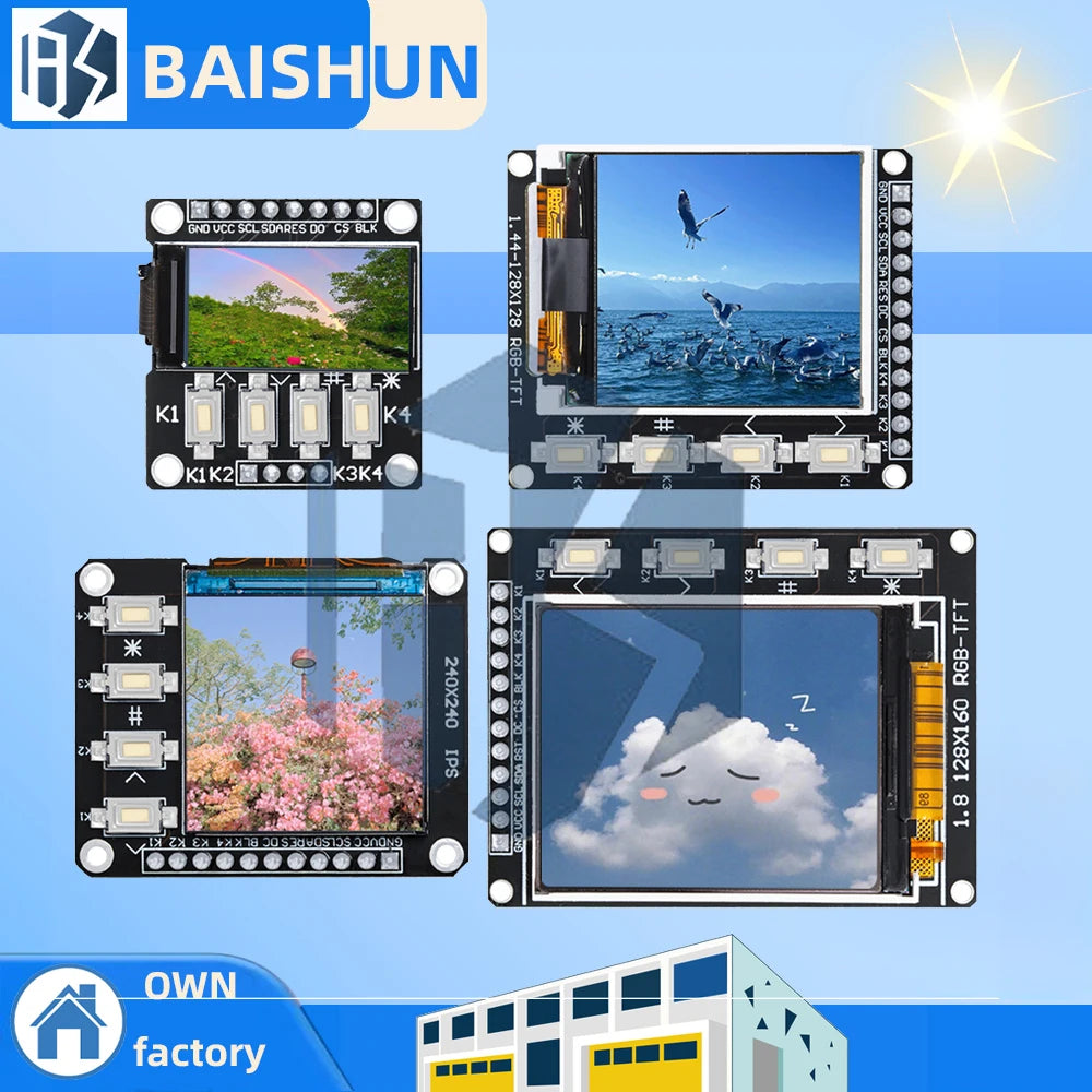 0 96 1 3 44 8 TFT Display LCD ST7735 4p Button Arduino Zpaxo