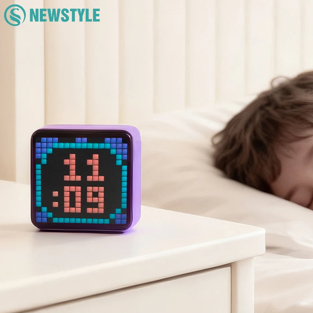 LED Pixel Display Night Light 5000mAh Bluetooth APP Control DIY Table Zpaxo