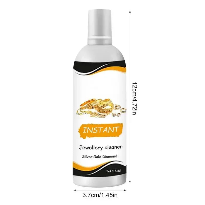 Jewelry Cleaner Silver Jewelry Necklace Ring Clean Polishing Spray Ring Care Washing Fluid Multi-Function Cleaner silver cleaner Zpaxo