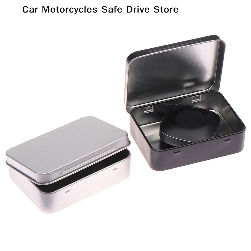 CM1PC Frosted-finish Hinged Metal Storage Box Tin-plated Steel