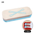 CMNew Mini Sliding Cotton Swab Storage Box Keychain Portable Case