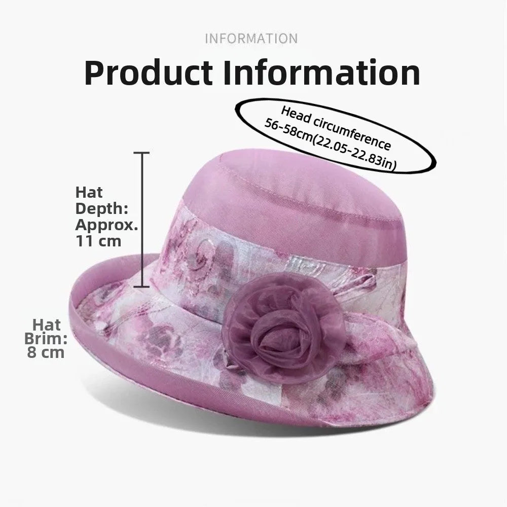 Trendy Bow Design Women's Sun Hat Wide Brim UV Protection Bucket Hat Breathable Lightweight Fisherman's Hat Summer Outdoor Zpaxo