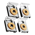Mirror Clips 304 Stainless Steel Bracket Glass Tile Cabinet Shelf