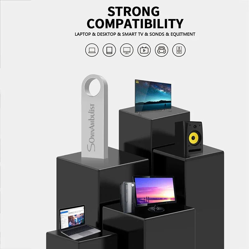 Somnambulist Pen Drive 32GB 64GB 128GB Speed USB2 0 Mobile Mini 16GB Zpaxo