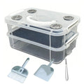 Mealworm Farm Double Layer Transparent Feeding Box Insect Container