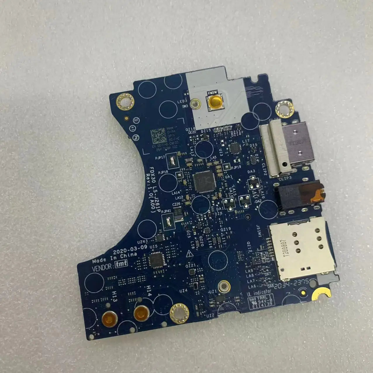 FDX30 LS-J261P Dell Latitude 7310 E7310 Laptop USB AUDIO WWAN SIM
