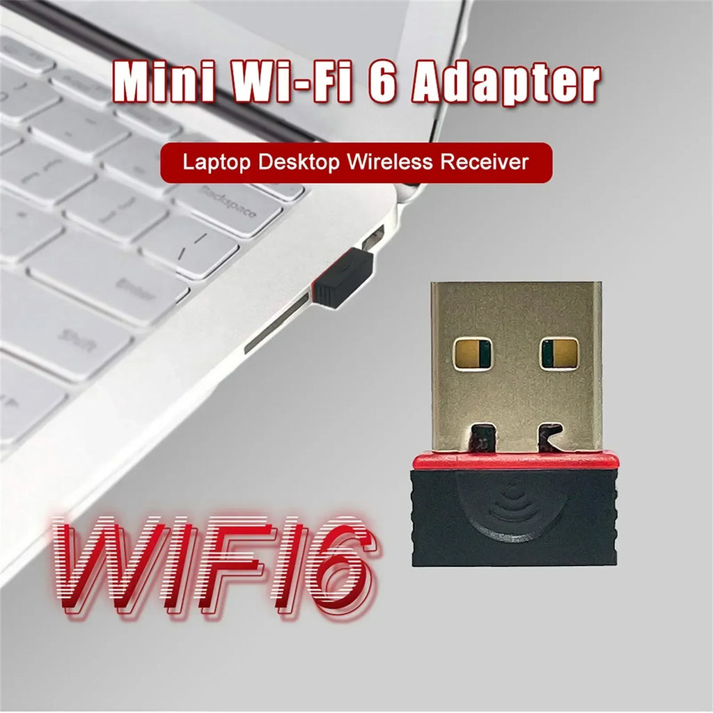 FENVI WIFI 6 Adapter AX286 Network Card Mini USB Dongle 2.4GHz 802.11AX Signal Reception For PC Laptop Windows 10/11 Driver Free Zpaxo