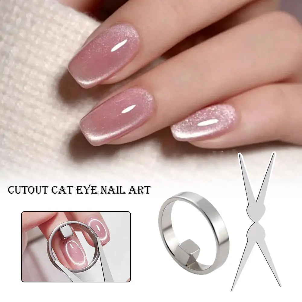 3D Cat Eye Nail Magnet Tool – DIY Magnetic Gel Polish Art Guide Nail Art Magnet Tool Zpaxo