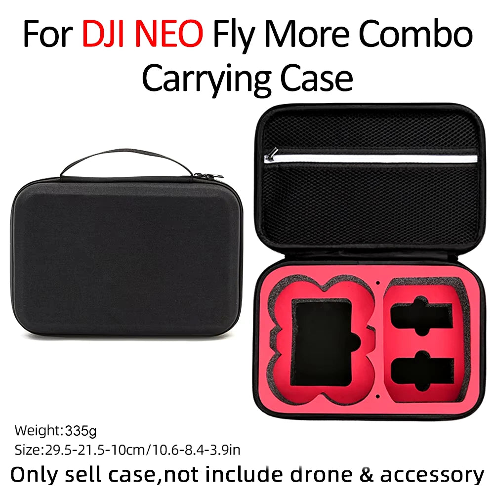 Mini Portable Travel Carrying Case DJI NEO Storage Bags Handbag Zpaxo Black Red