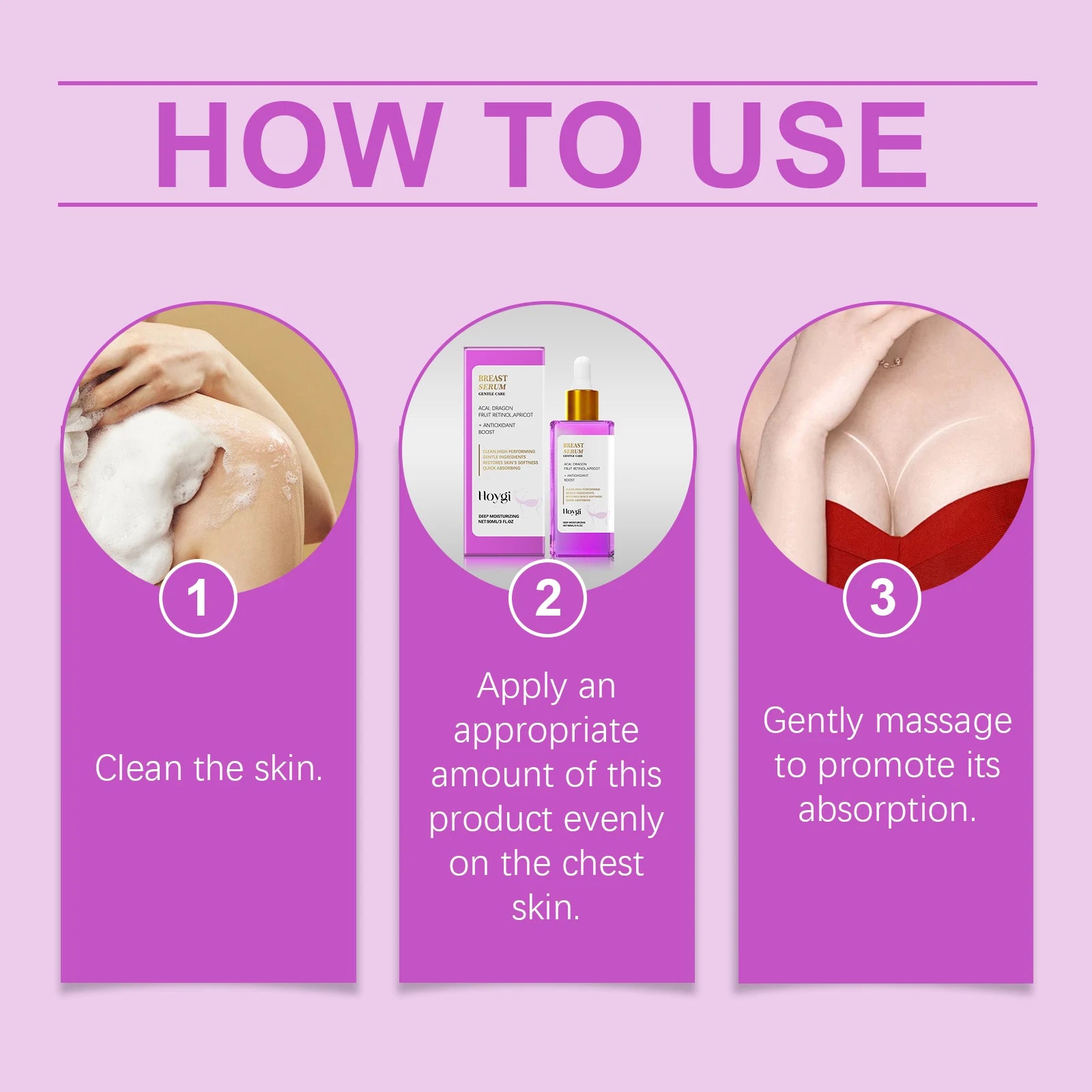 Firming and Plumping Breast Serum - Lifting, Moisturizing and Enhancing Elasticity Nourishing Massage Breast Care Essence Zpaxo