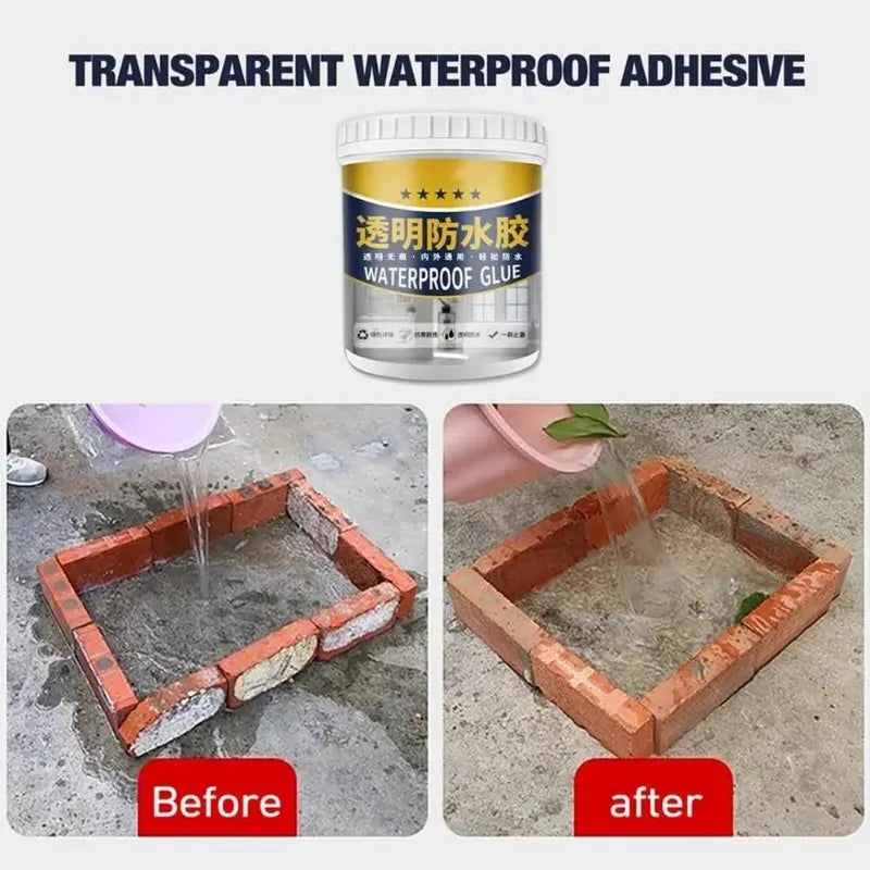 Transparent Waterproof Sealant Coating – Clear Repair Kit