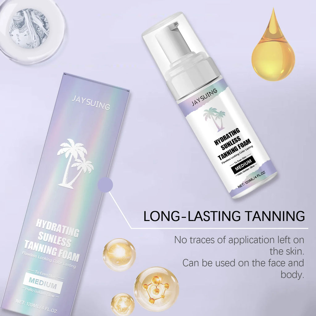 Jaysuing Self Tanning Mousse – Sunless Bronze Tan 120ml Self Tanning Mousse Zpaxo