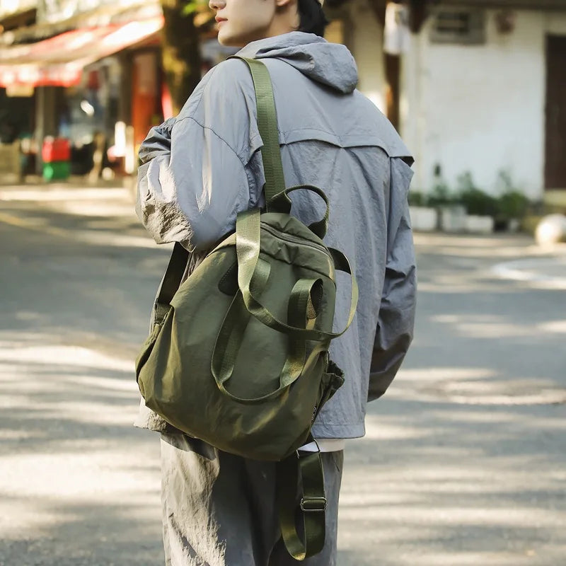New waterproof nylon cloth backpack for women with a high-end feel lightweight and large capacity simple and portable backpack Zpaxo