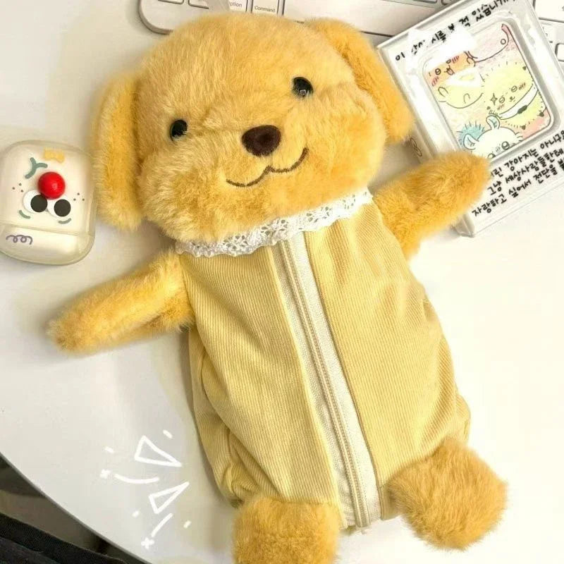 1Pcs Cute Plush Pen Bag Cartoon Doll Pencil Case Large Capacity Stationery Organizer Students Zpaxo