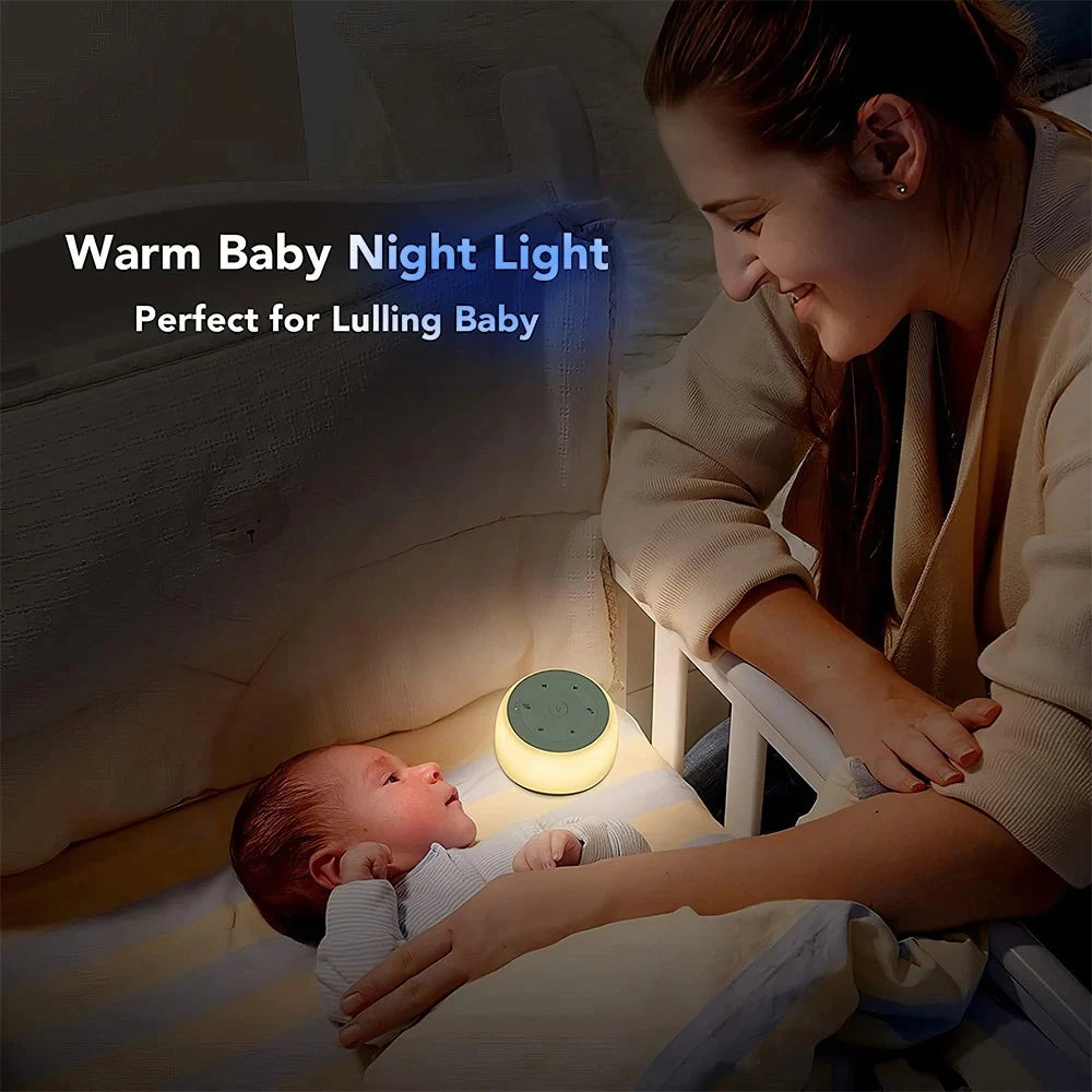 White Noise Machine – 34 Sounds, Night Light, Baby & Adult Sleep