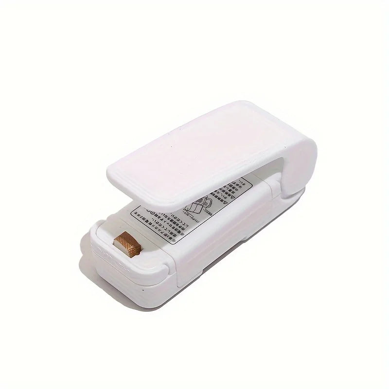 Mini Heat Bag Packaging Sealer Portable Plastic Clip Sealing Machine Zpaxo WHITE