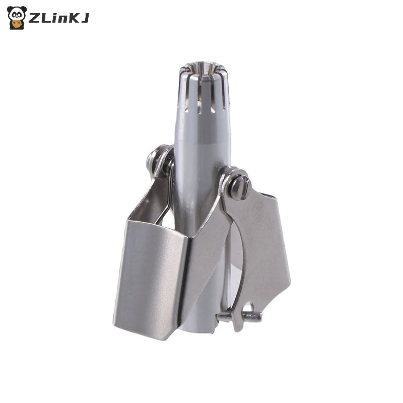 ▶1PCS Men's Stainless Steel Nose Hair Trimmer Manual Nose Hair Cleaner Washable Portable Ear Hair Removal Clipper Cutting Tool Zpaxo