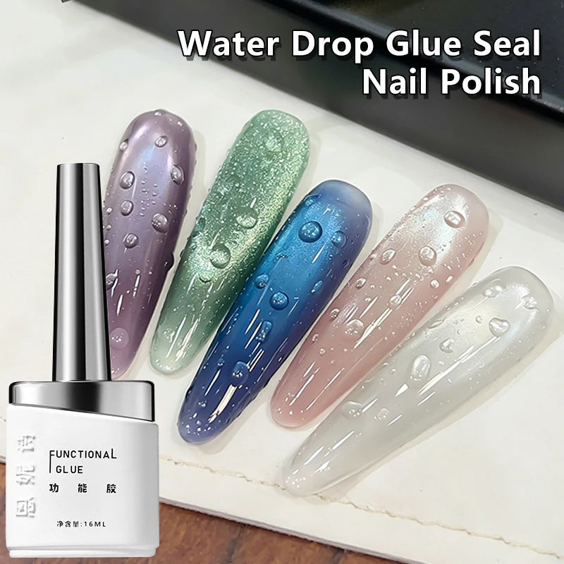Spring Summer Droplet Seal Gel Nail Polish 3D Clear Versatile Water Zpaxo