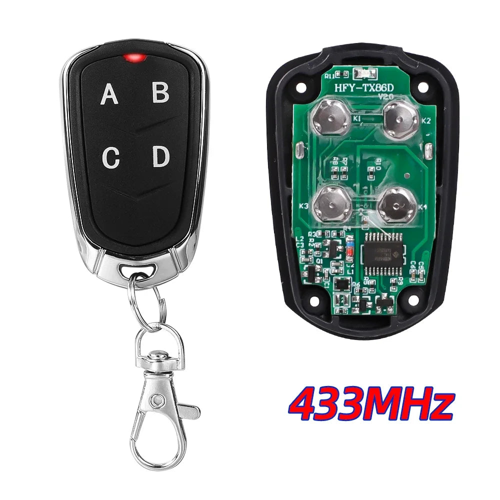 10pcs 433MHz Remote Control Electric Gate Garage Door Opener Remote Control Duplicator Fixed Rolling Code Cloning Code Car Zpaxo