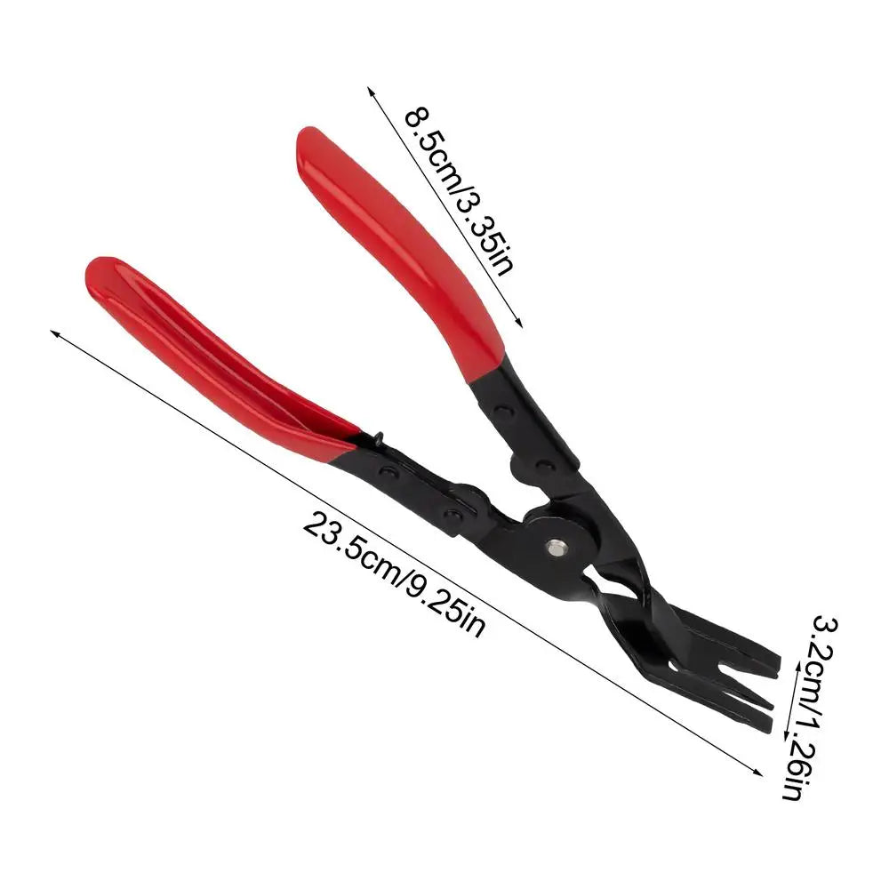 Car Trim Clip Removal Pliers Car Interior Clip Fastener Panel Pliers Ergonomic Tools Multifunctional Puller for Maintenance Zpaxo Black