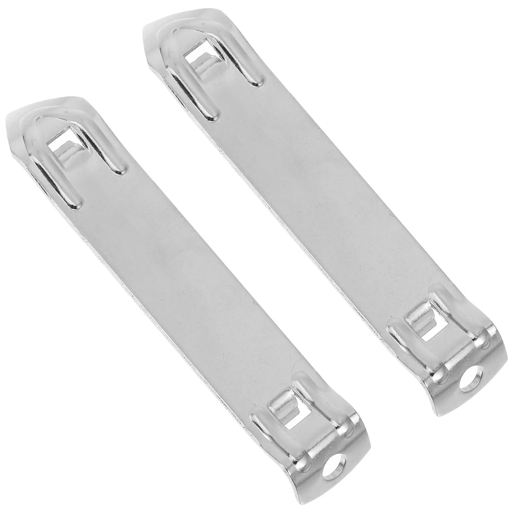 2 Pcs Stainless Steel Bottle Opener Magnetic Fridge Carabiner Key Silver Cap Soda Beer Vial Pharmacy Seal Openers Zpaxo