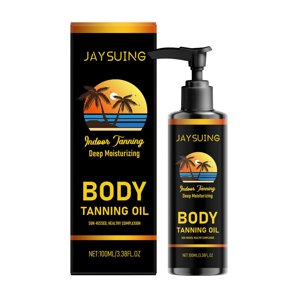 Jaysuing Moisturizing Body Tanning Oil – Self Tanner & Bronzer Self Tanning Oil Zpaxo 100ml Boxed