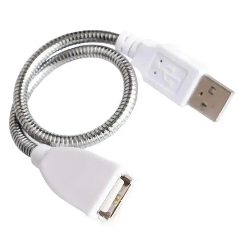 USB Desk Lamp Power Cable Extension Cord Flexible Metal Hose Zpaxo