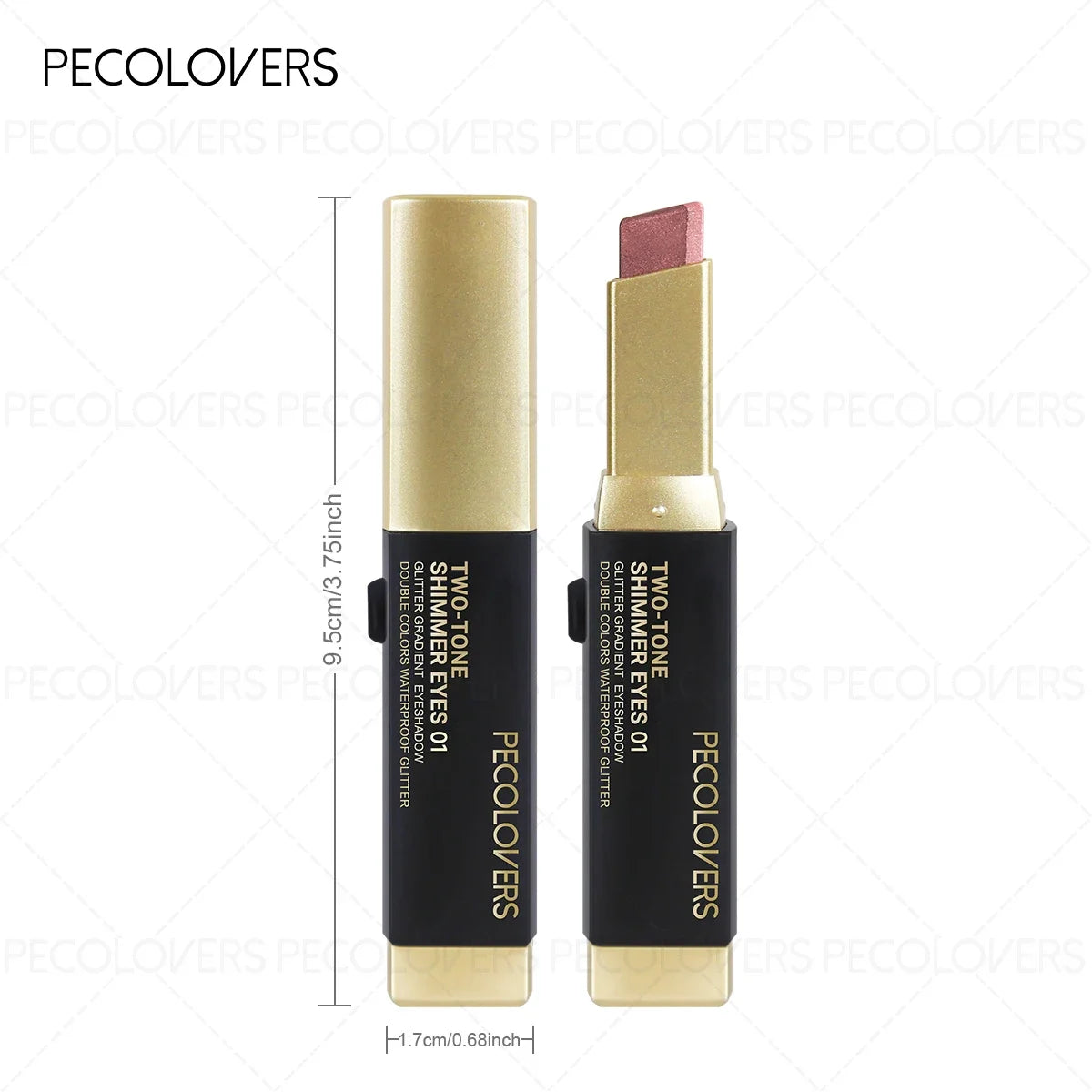 1PC Dual-Color Eyeshadow Stick - Shimmer, Matte & Pearlescent, Convenient for Daily Eye Makeup Zpaxo