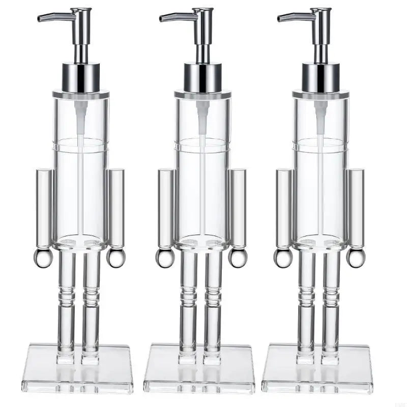 Festival Nutcrackers Liquid Soap Dispenser with Pump Design Visible Soap Bottle Zpaxo 3 pcs CN