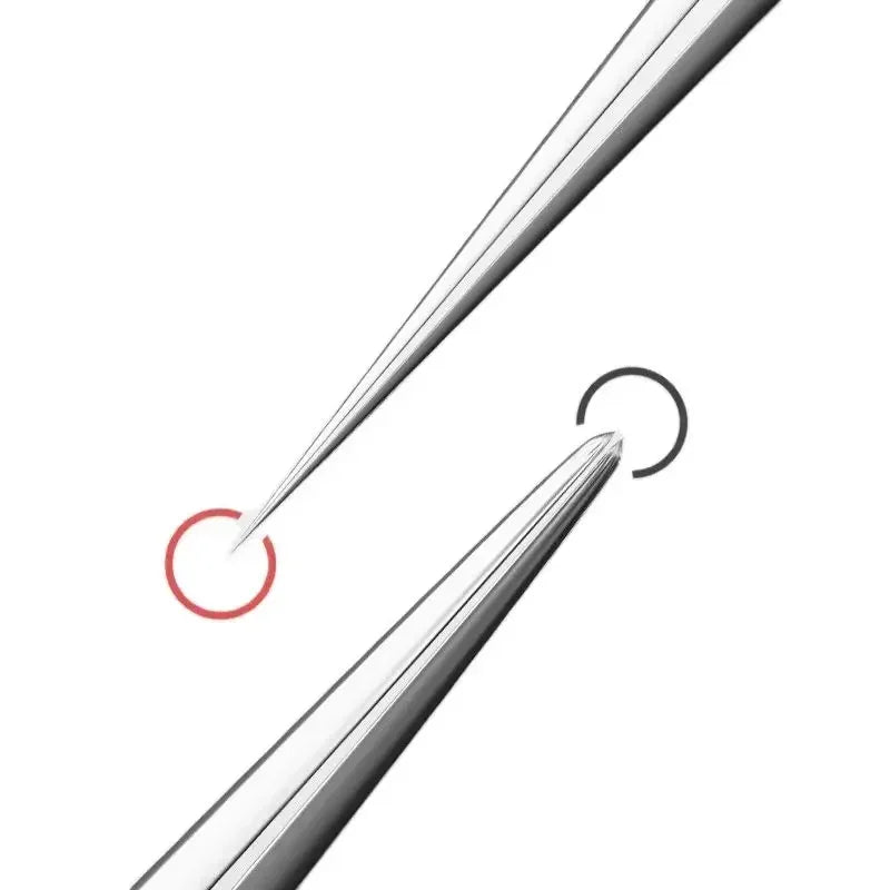 3PCS Easy-To-Use Stainless Steel Acne Extractor Set - Hypoallergenic Beauty Tweezers For Clear Skin, Perfect For Beginners Zpaxo