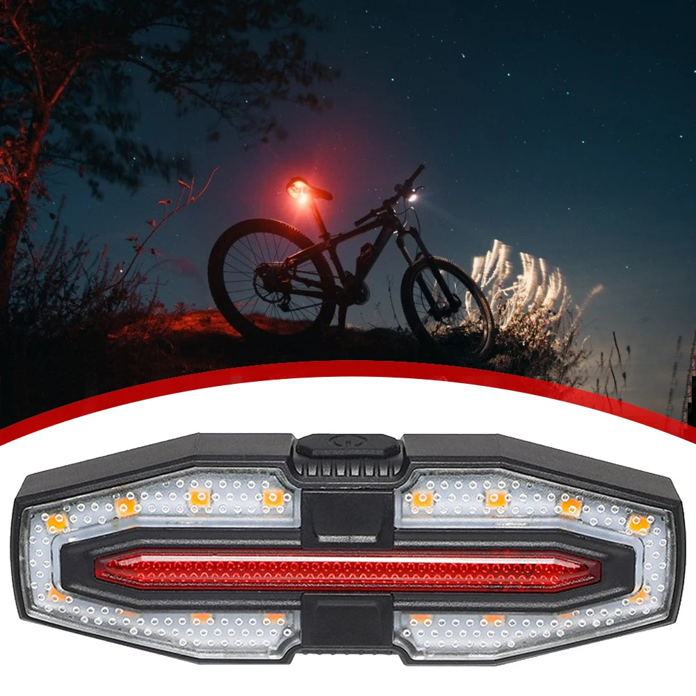 Rechargeable Bicycle Rear Light Turn Signals Warning Bike Lights