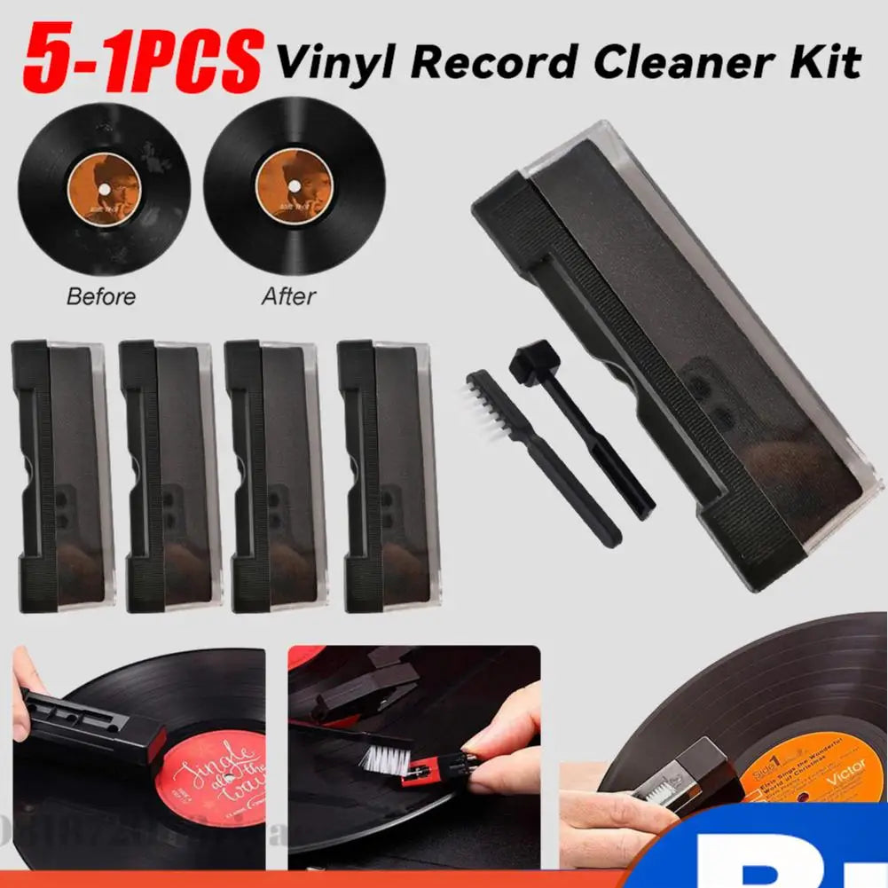 5- Vinyl Records Cleaner Anti Static Cleaning Brush Dust-remover LP