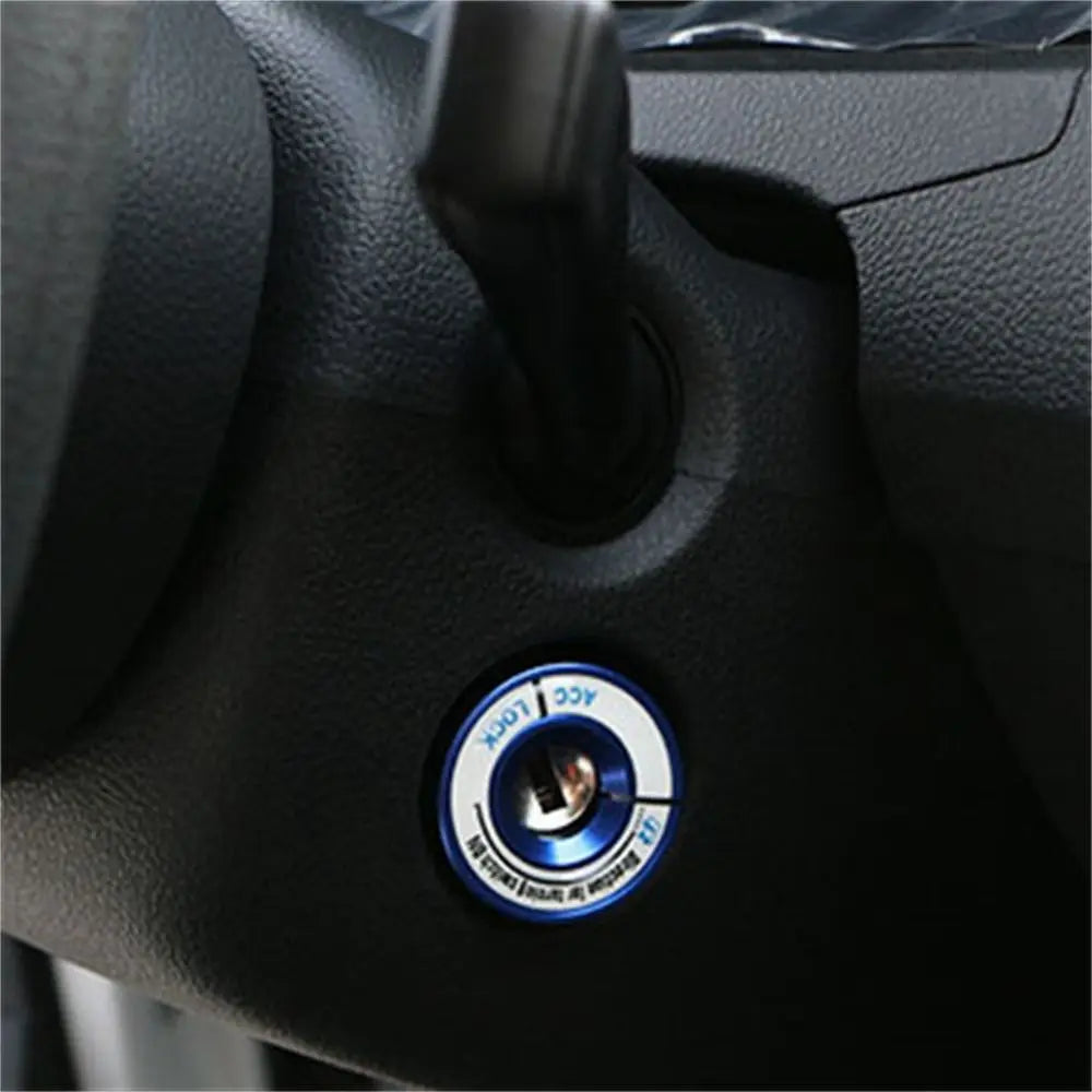 Aluminum Alloy Start Stop Button Car Decor Cover Ignition Switch Key Zpaxo