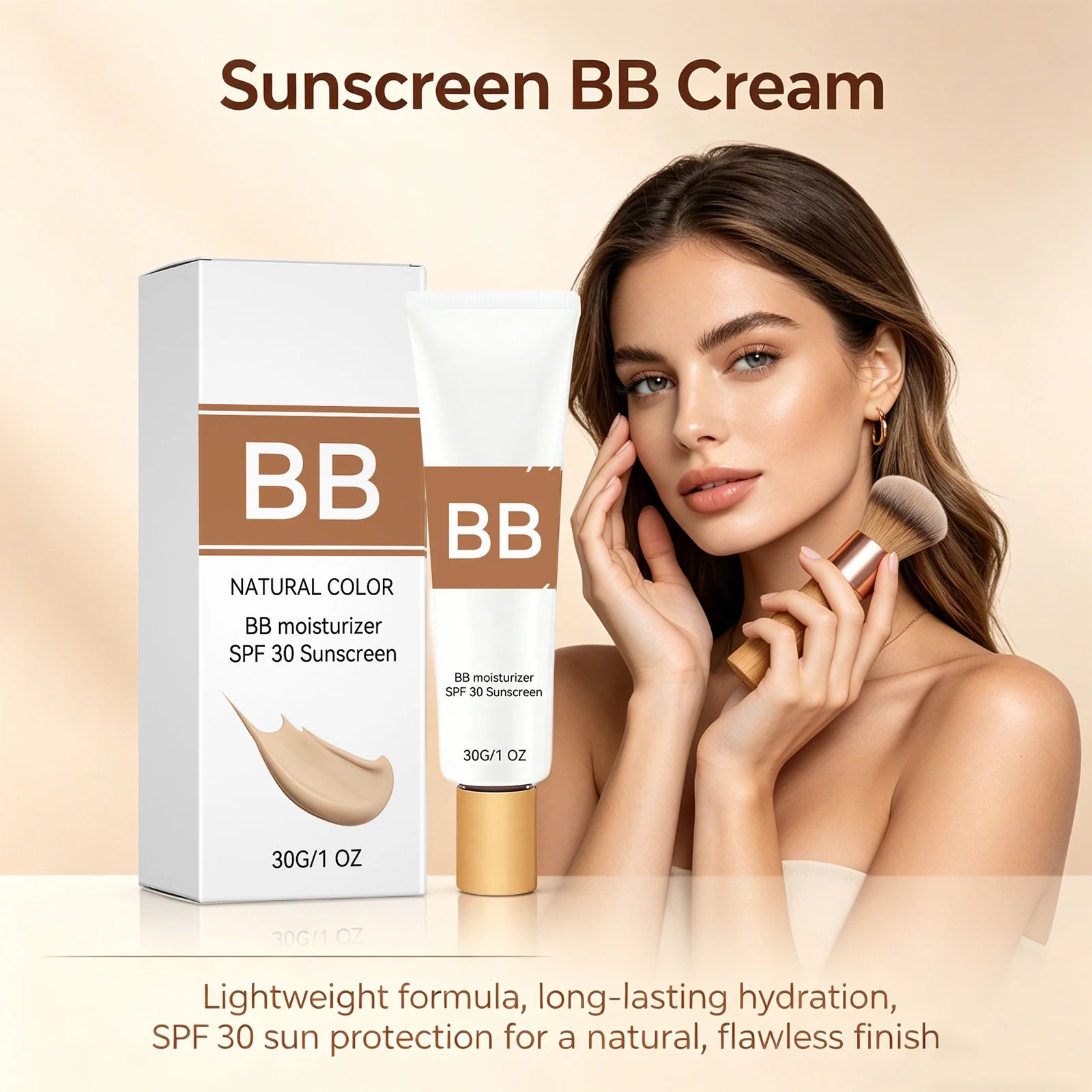 SPF 30 PA+++ BB Cream Sunscreen Concealer Foundation Kit BB Cream Sunscreen Zpaxo