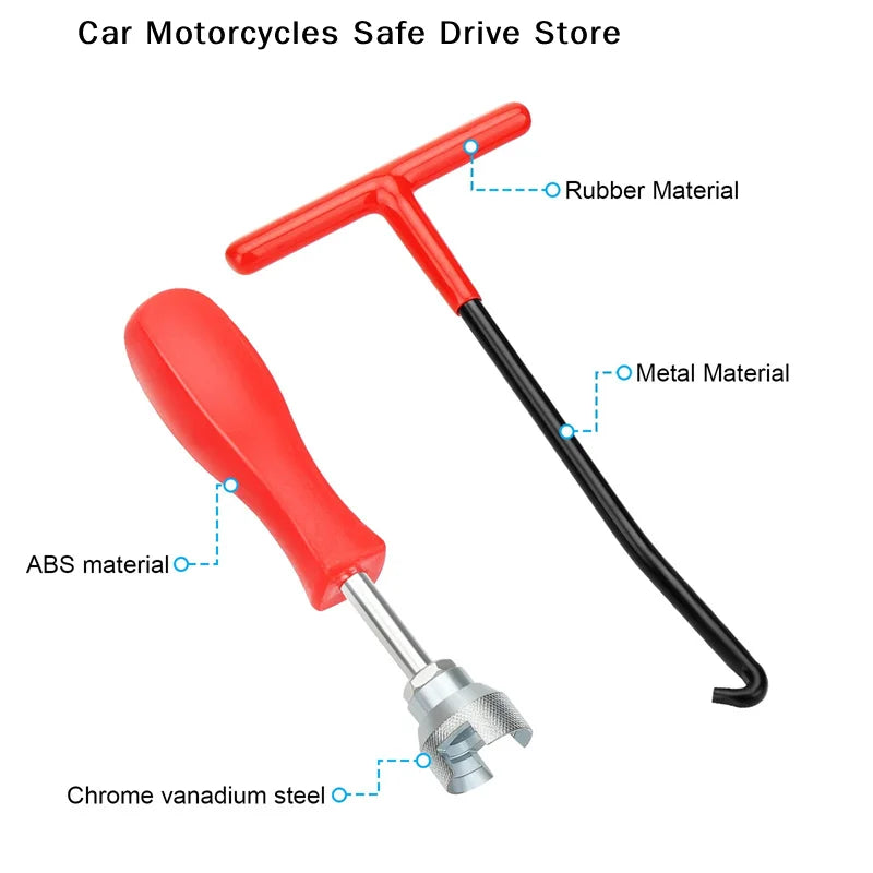 M2Pcs Metal Car Brake Caliper Spring Tool Hook Wrench Precise
