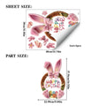 Easter Window Clings Static Decals Removable Reusable Bunny Rabbit