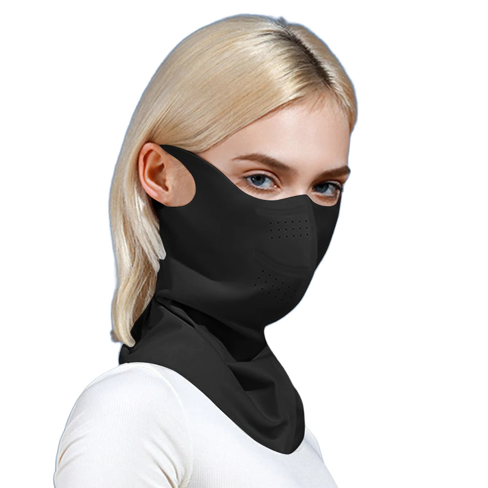 Bicycle Balaclava Protection Hanging Ear Mask Breathable Cycling Scarf Mask Windproof for Camp Hiking Zpaxo